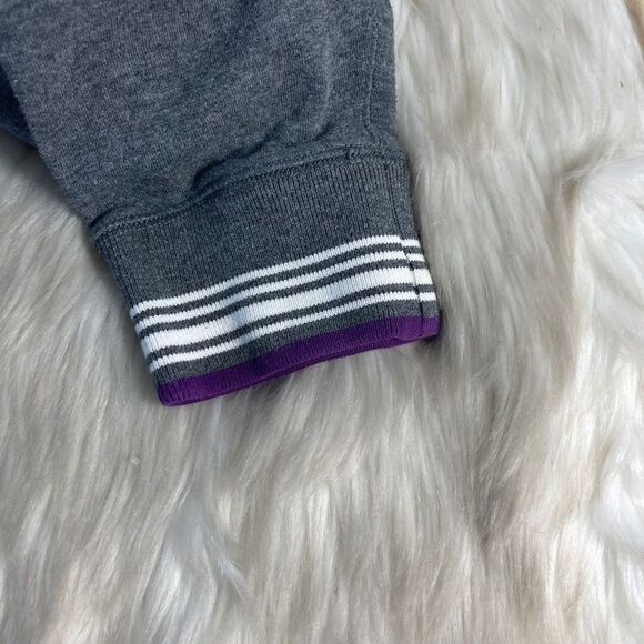 Robert Graham Grey Stripe Trim Quarter Zip Sweater Sz XL - Picture 6 of 9